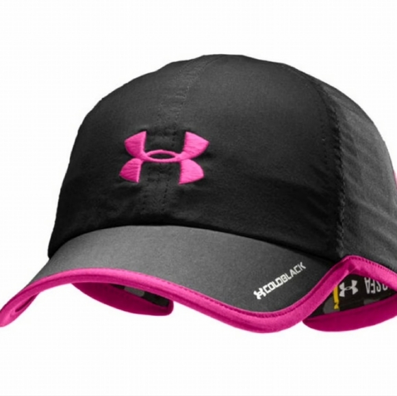 Women's Under Armour Black and Pink Athletic Cap OSFA Hat - Picture 1 of 4